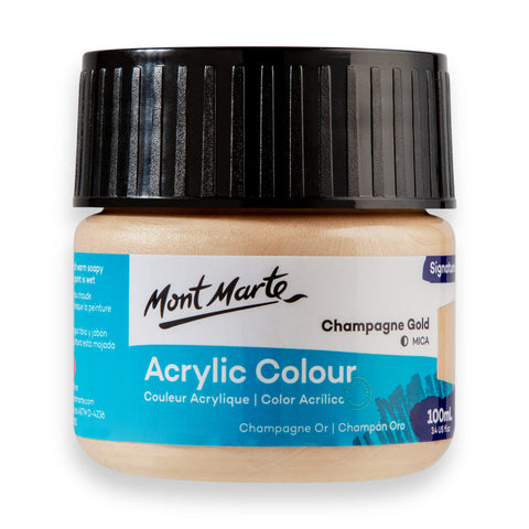 MM Acrylic Colour Paint 100ml - Champagne Gold