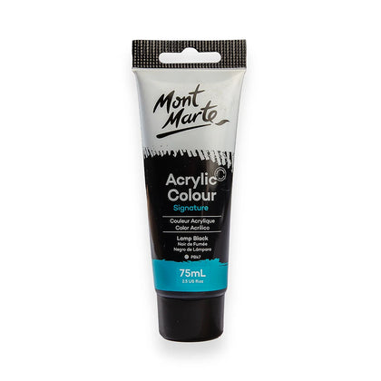 Black acrylic paint MM Studio Acrylic Paint 75ml - Lamp Black