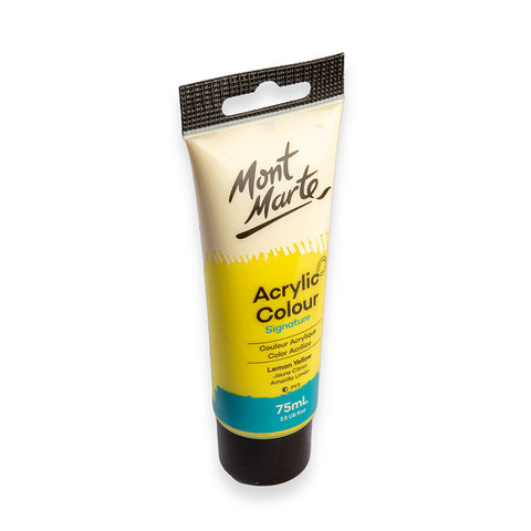 აკრილის საღებავი ლიმნის ყვითელი MM Studio Acrylic Paint 75ml - Lemon Yellow