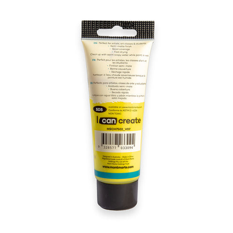 აკრილის საღებავი ლიმნის ყვითელი MM Studio Acrylic Paint 75ml - Lemon Yellow