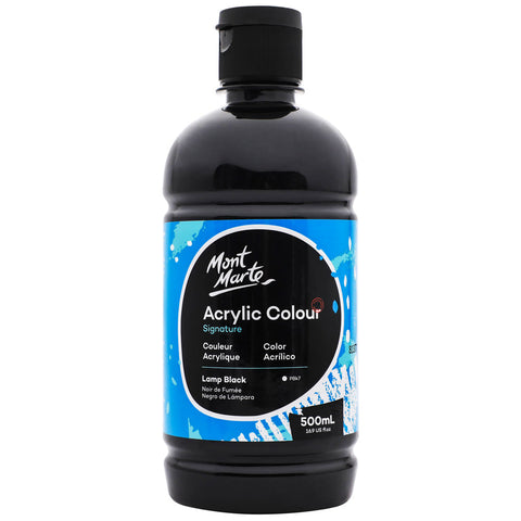 MM Studio Acrylic 500ml bottle - Black
