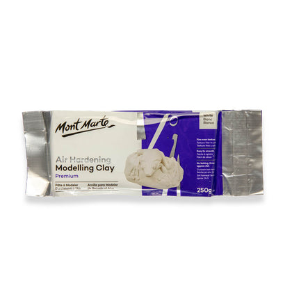 Air Hardening Modelling Clay Premium 250g (White) - Mont Marte