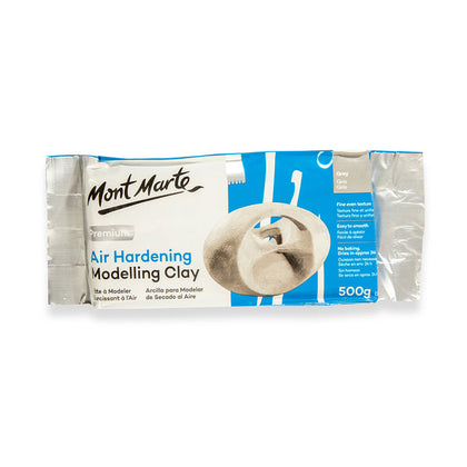 Air Hardening Modelling Clay 500g (Grey) - Mont Marte