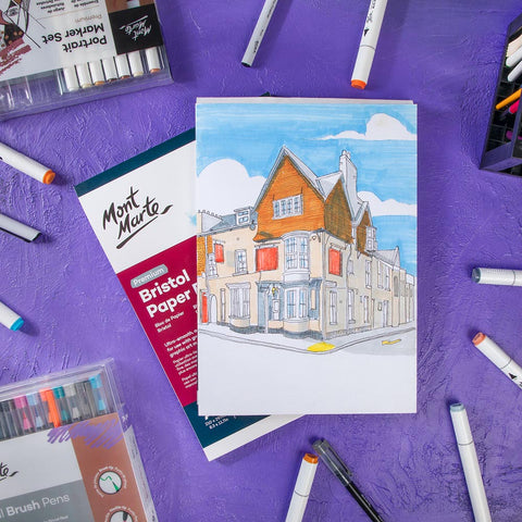 გრაფიკის სახატავი სკეჩპადი MM Bristol Paper Pad A4 250gsm 20 Sheets