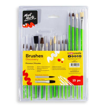 Набор кистей для рисования MM Studio Artist Brushes 15шт.