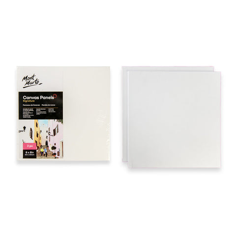 Canvas panel (primed cardboard) lMM Canvas Panels Pack 2 20.4x20.4cm