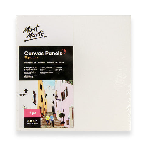 Canvas panel (primed cardboard) lMM Canvas Panels Pack 2 20.4x20.4cm