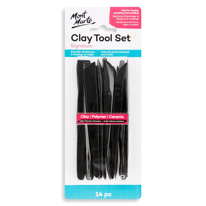 Plastic Clay Tool Set (Plastic Stacks) Plastic Clay Tool Set 14pc 