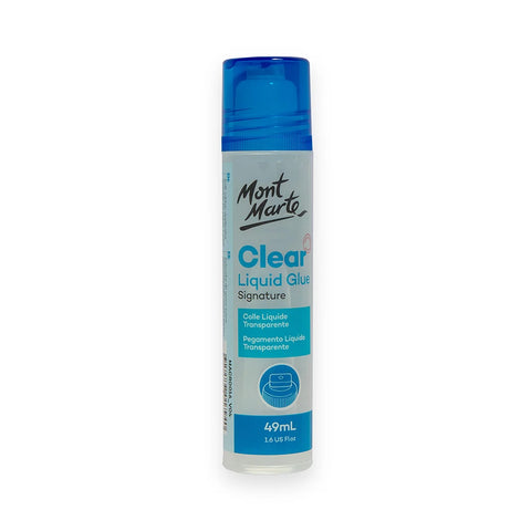 გამჭვირვალე თხევადი წებო 49 მლ - Clear Liquid Glue Signature 49ml