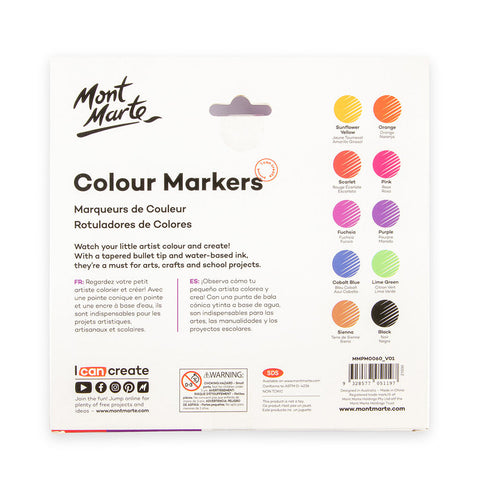 MM Colour Markers 10pc