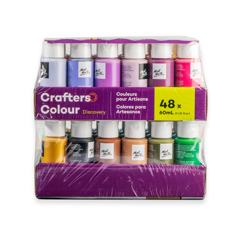 MM Crafters Colour Paint Set 48pc x 60ml