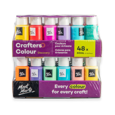 Набор цветных красок MM Crafters, 48 ​​шт. x 60 мл.