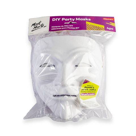 წვეულების ნიღბები (მოსახატი) MM DIY Party Masks 4pc Design 8