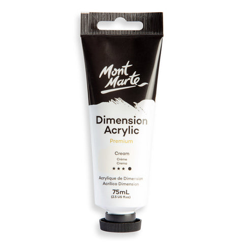 აკრილის საღებავი (კრემისფერი) MM Dimension Acrylic 75mls - Cream (Premium)