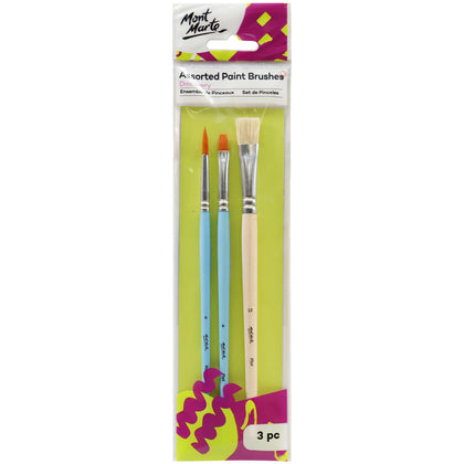 Набор кистей для рисования MM Brush Set 3шт BMHS0041