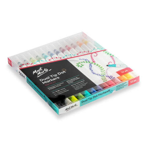 MM Dot Markers Dual Tip 12pc