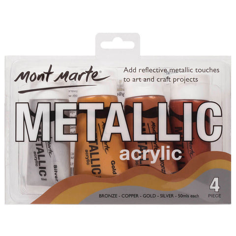 MM Metallic Acrylic 4pc x 50ml