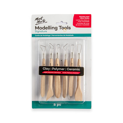 Set of clay tools (stacks) Single End Tools 6pc 