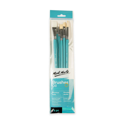 Bristle and Synthetic Brush Set for Oil Painting Gallery Series Brush Set Oils 6pc BMHS0021 