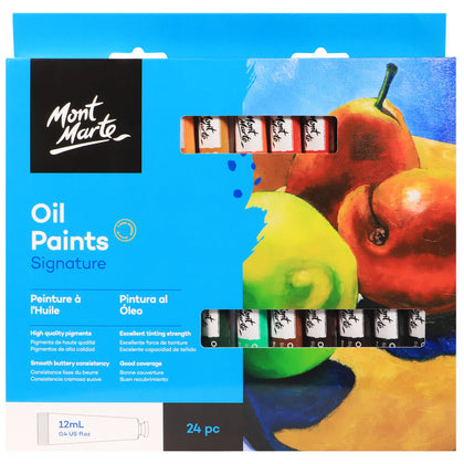 Набор масляных красок 24 цвета MM Oil Paints 24шт х 12мл