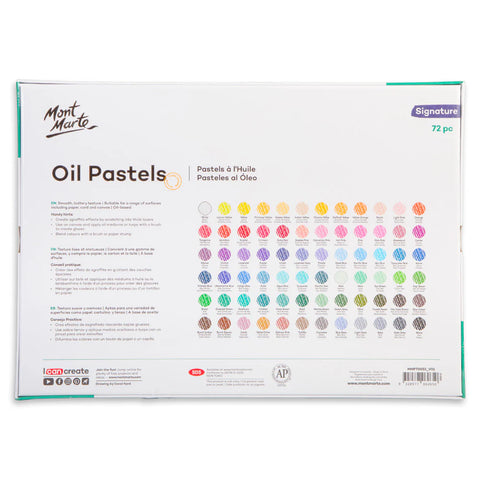 MM ზეთის პასტელები 72ც-MM Oil Pastels 72pc