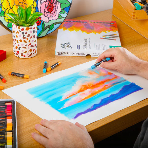 MM ზეთის პასტელები 72ც-MM Oil Pastels 72pc