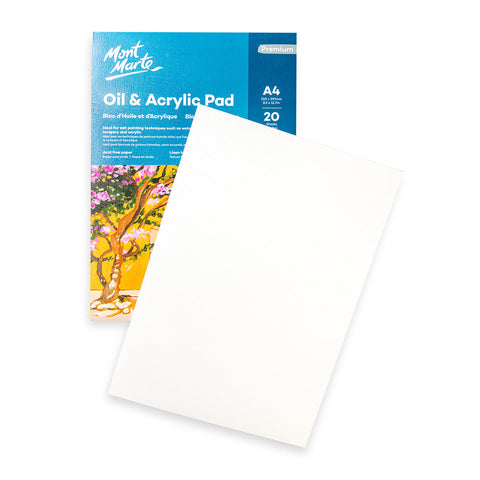 MM Oil & Acrylic Pad 350gsm A4 20 Sheets