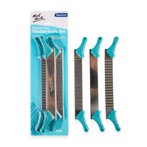 MM Flexible Polymer Clay Blades 3pc