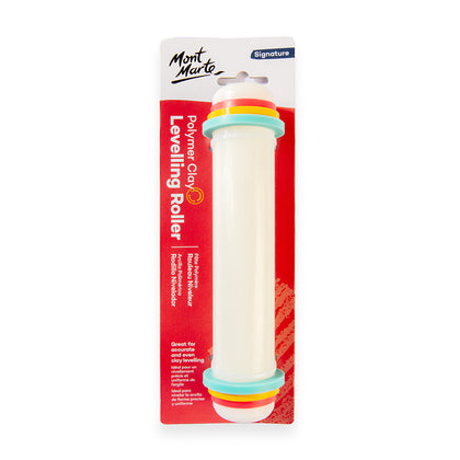 MM Polymer Clay Leveling Roller with bands 20cm