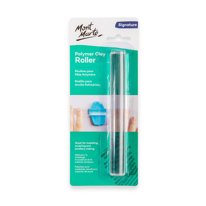პოლიმერული თიხის გასაბრტყელებელი - Polymer Clay Roller - Clear Acrylic 16cm
