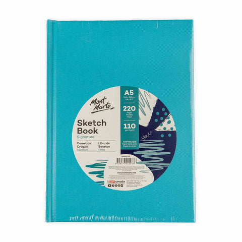 ჩანახატების სკეჩბუქი მყარი ყდით A5 -  Sketch Book A5 Hard Cover 220pg 110gsm