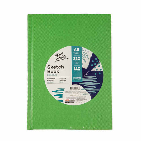 ჩანახატების სკეჩბუქი მყარი ყდით A5 -  Sketch Book A5 Hard Cover 220pg 110gsm