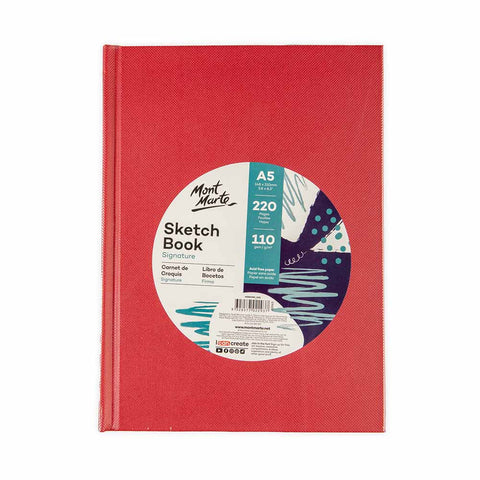 ჩანახატების სკეჩბუქი მყარი ყდით A5 -  Sketch Book A5 Hard Cover 220pg 110gsm