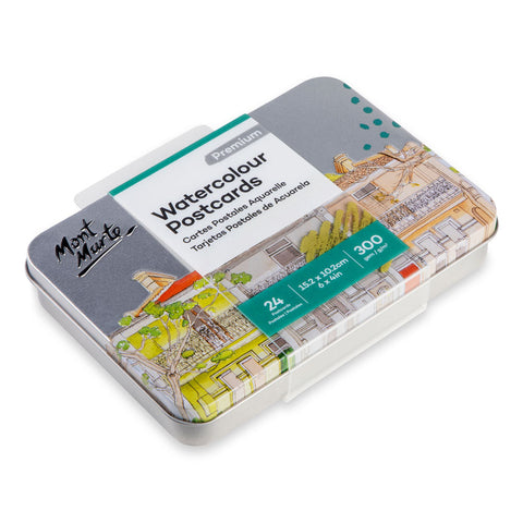 MM აკვარელის პოსტკარტები 300gsm 24 ცალი-MM Watercolour Postcards 300gsm 24 Sheets