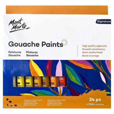 გუაშის საღებავი ნაკრები 24 ფერი 12მლ - MontMarte Gouache 24pc x 12ml