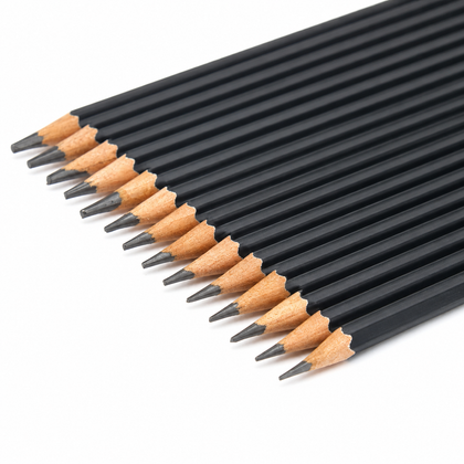 Graphite Pencil 5H, 4H, 3H, 2H, H, HB, 2B, 3B, 4B, 5B, 6B, 7B, 8B