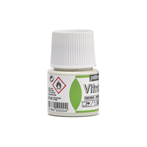 ვიტრაჟის საღებავი 45მლ - Pebeo Vitrail 45ml White (გამჭვირვალე მინის საღებავი)