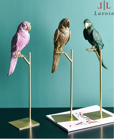 დეკორი თუთიყუშის Nordic creative lovers parrot indoor decorations