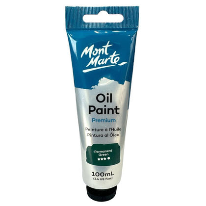 Oil paint 100ml MontMarte Oil Paint 100mls - Permanent Green