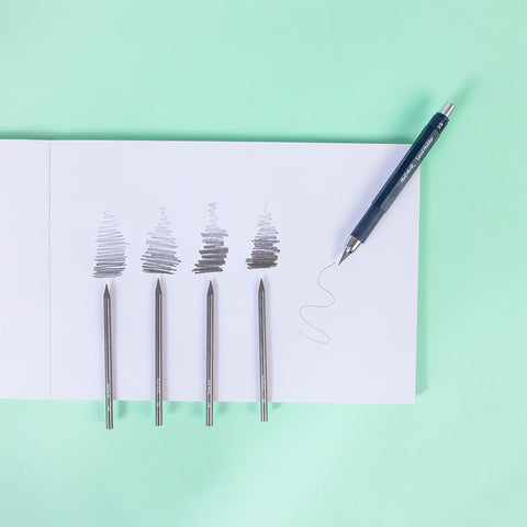 მექანიკური გრიფელის დამჭერი 5.6mm +7 გრაფიტის ფანქარი/გული (Mont Marte) - LUMINO