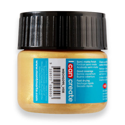 MM Acrylic Colour Paint 100ml - Aztec Gold - LUMINO