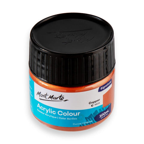 MM Acrylic Colour Paint 100ml - Copper - LUMINO