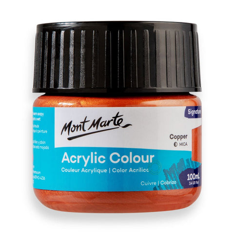 MM Acrylic Colour Paint 100ml - Copper - LUMINO