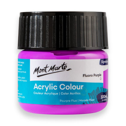 MM Acrylic Color Paint 100ml - Fluoro Purple