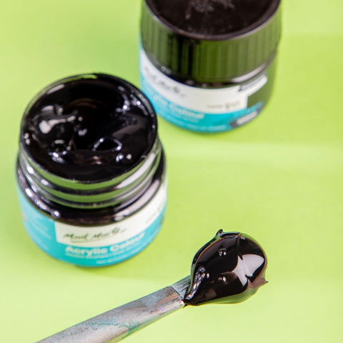 MM Acrylic Colour Paint 100ml - Lamp Black - LUMINO