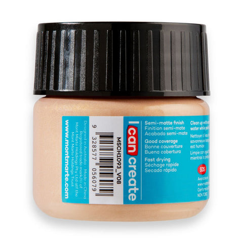 MM Acrylic Colour Paint 100ml - Rose Gold - LUMINO