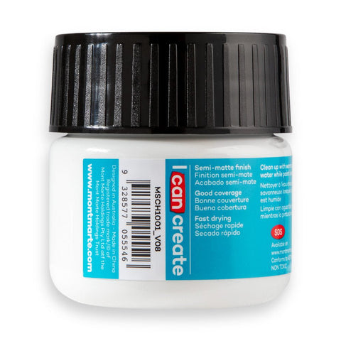 MM Acrylic Colour Paint 100ml - Titanium White - LUMINO