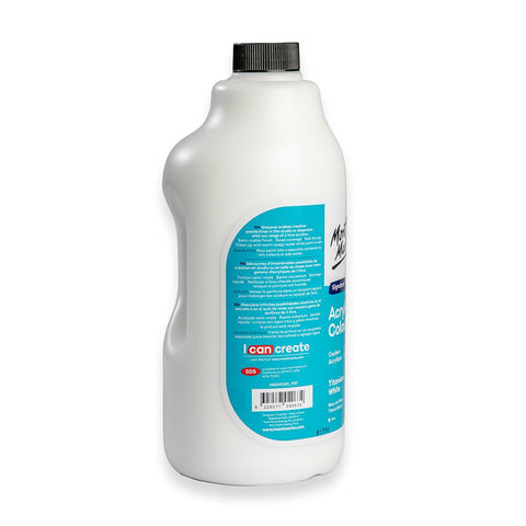 MM Acrylic Colour w/Pump 1L - Titanium White - LUMINO