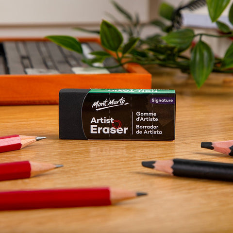 MM Artist Eraser Medium - Black - LUMINO