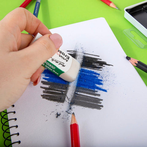 MM Artist Eraser Medium - White - LUMINO